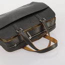LOUIS VUITTON Monogram Mat Hand Bag 2 Set Black Navy LV Auth 175009-13