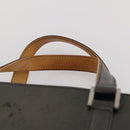 LOUIS VUITTON Monogram Mat Hand Bag 2 Set Black Navy LV Auth 175009-14