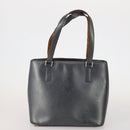 LOUIS VUITTON Monogram Mat Hand Bag 2 Set Black Navy LV Auth 175009-2