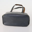 LOUIS VUITTON Monogram Mat Hand Bag 2 Set Black Navy LV Auth 175009-7