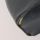 LOUIS VUITTON Monogram Mat Hand Bag 2 Set Black Navy LV Auth 175009-8