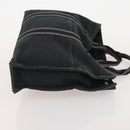 HERMES Fourre Tout MM Hand Bag Canvas 2 Set Gray Black Auth 175013-12