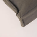 HERMES Fourre Tout MM Hand Bag Canvas 2 Set Gray Black Auth 175013-8