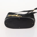 GUCCI Micro GG Canvas GG Canvas Shoulder Bag Suede 5 Set Black beige Auth 175014-10