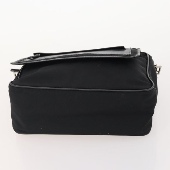 GUCCI Micro GG Canvas GG Canvas Shoulder Bag Suede 5 Set Black beige Auth 175014