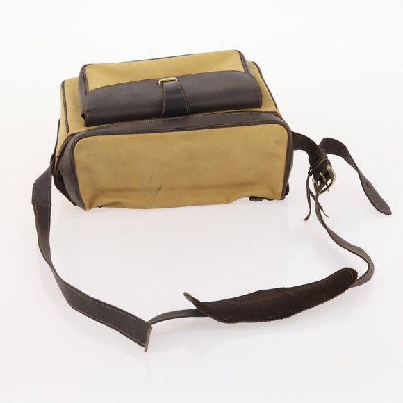 GUCCI Micro GG Canvas GG Canvas Shoulder Bag Suede 5 Set Black beige Auth 175014