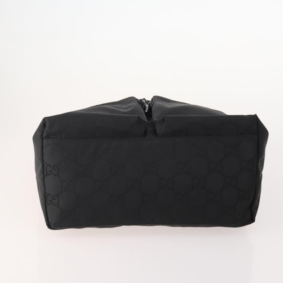 GUCCI Micro GG Canvas GG Canvas Shoulder Bag Suede 5 Set Black beige Auth 175014