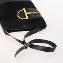 GUCCI Micro GG Canvas GG Canvas Shoulder Bag Suede 5 Set Black beige Auth 175014-9
