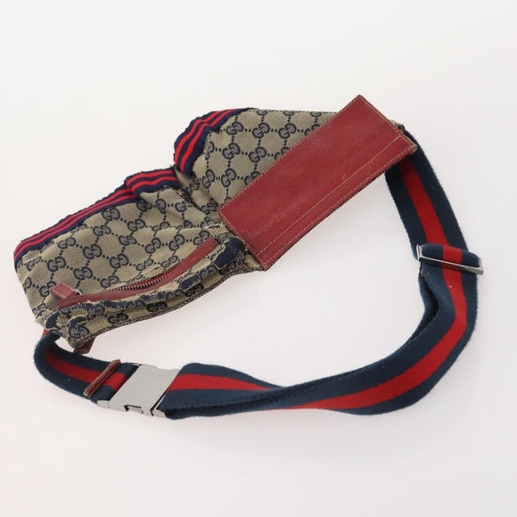 GUCCI GG Canvas Schultertasche 5er Set Schwarz Navy Beige Auth 175015