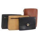 LOUIS VUITTON Epi Clutch Bag 4 Set Black Brown beige LV Auth 175017-1