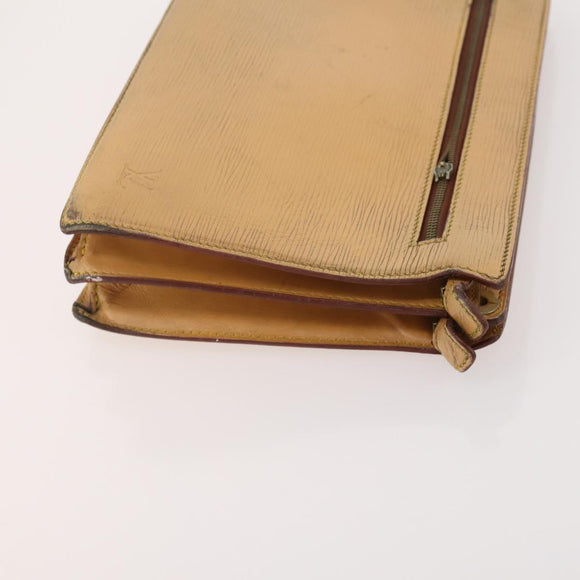LOUIS VUITTON Epi Clutch Bag 4 Set Black Brown beige LV Auth 175017