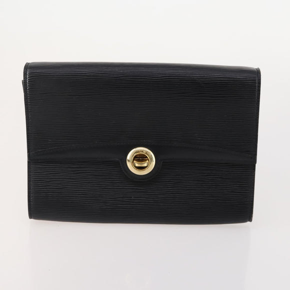 LOUIS VUITTON Epi Clutch Bag 4 Set Black Brown beige LV Auth 175017