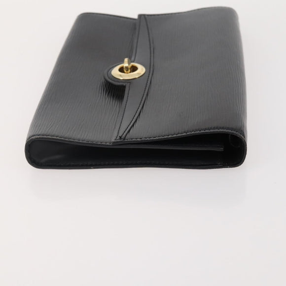 LOUIS VUITTON Epi Clutch Bag 4 Set Black Brown beige LV Auth 175017
