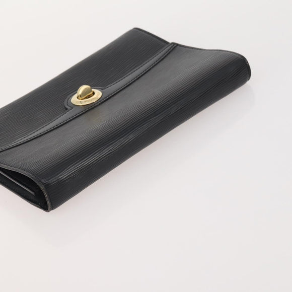 LOUIS VUITTON Epi Clutch Bag 4 Set Black Brown beige LV Auth 175017