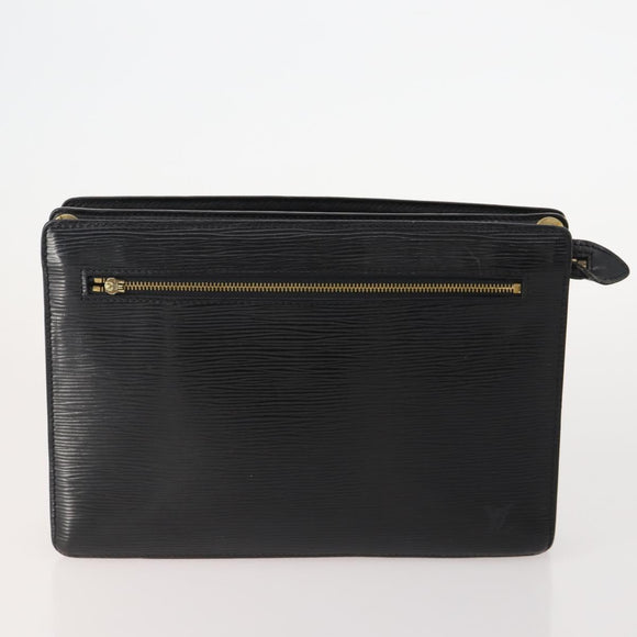 LOUIS VUITTON Epi Clutch Bag 4 Set Black Brown beige LV Auth 175017