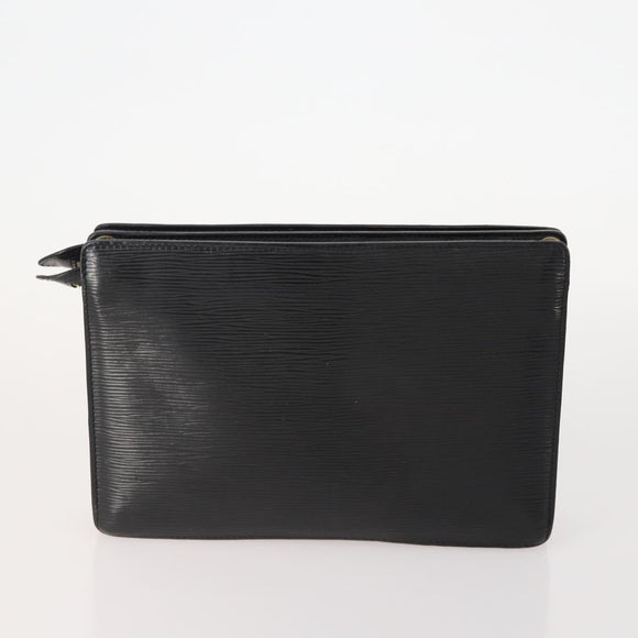 LOUIS VUITTON Epi Clutch Bag 4 Set Black Brown beige LV Auth 175017