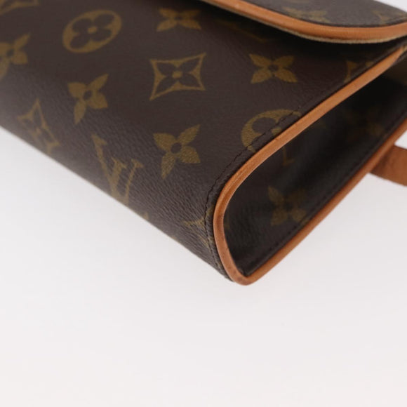 LOUIS VUITTON Monogram Pochette Florentine Waist bag M51855 LV Auth 175033A