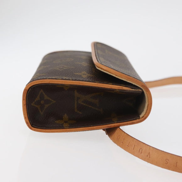 LOUIS VUITTON Monogram Pochette Florentine Waist bag M51855 LV Auth 175033A