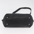 Salvatore Ferragamo Gancini Sofia Bag Leather 2way Black Silver Auth 175040A-11