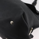 Salvatore Ferragamo Gancini Sofia Bag Leather 2way Black Silver Auth 175040A-13