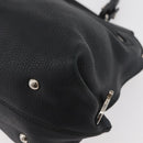 Salvatore Ferragamo Gancini Sofia Bag Leather 2way Black Silver Auth 175040A-15