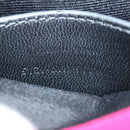 SAINT LAURENT Chain Shoulder Bag Leather Pink Silver Auth 175043SAM-12