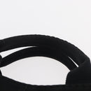 PRADA Canapa PM Hand Bag Canvas Black Gold Auth 175050SAM-8