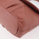 BURBERRY Blue Label Shoulder Bag Leather Pink Gold Auth 175055A-14