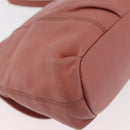 BURBERRY Blue Label Shoulder Bag Leather Pink Gold Auth 175055A-15