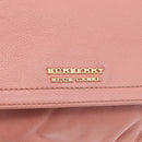 BURBERRY Blue Label Shoulder Bag Leather Pink Gold Auth 175055A-17