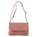 BURBERRY Blue Label Shoulder Bag Leather Pink Gold Auth 175055A-13