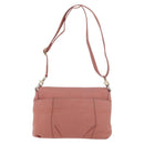 BURBERRY Blue Label Shoulder Bag Leather Pink Gold Auth 175055A-2