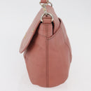 BURBERRY Blue Label Shoulder Bag Leather Pink Gold Auth 175055A-3