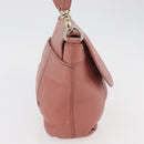 BURBERRY Blue Label Shoulder Bag Leather Pink Gold Auth 175055A-4
