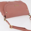 BURBERRY Blue Label Shoulder Bag Leather Pink Gold Auth 175055A-6