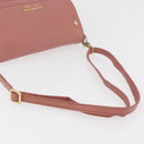 BURBERRY Blue Label Shoulder Bag Leather Pink Gold Auth 175055A-7