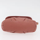 BURBERRY Blue Label Shoulder Bag Leather Pink Gold Auth 175055A-5