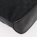 GUCCI GG Canvas Shoulder Bag Black Silver 109097 Auth 175057-16