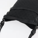 GUCCI GG Canvas Shoulder Bag Black Silver 109097 Auth 175057-6