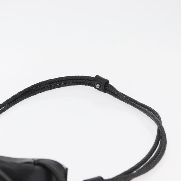 GUCCI GG Canvas Shoulder Bag Black Silver 109097 Auth 175057