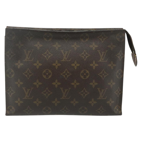 LOUIS VUITTON Monogram Poche Toilette 26 Pouch M47542 LV Auth 175058