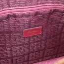 CARTIER Must Line Tote Bag Leather Bordeaux Gold Auth 175064A-17