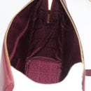 CARTIER Must Line Tote Bag Leather Bordeaux Gold Auth 175064A-18