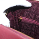 CARTIER Must Line Tote Bag Leather Bordeaux Gold Auth 175064A-20