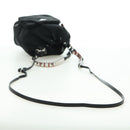 PRADA Purse Shoulder Bag Nylon 2way Black Silver Auth 175065SAM-8