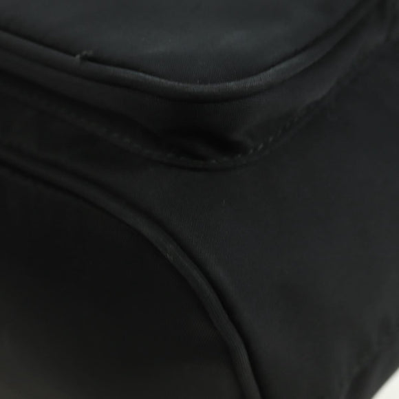 PRADA Purse Shoulder Bag Nylon 2way Black Silver Auth 175065SAM