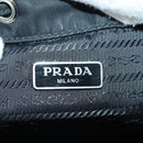 PRADA Purse Shoulder Bag Nylon 2way Black Silver Auth 175065SAM-25