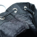 PRADA Purse Shoulder Bag Nylon 2way Black Silver Auth 175065SAM-27