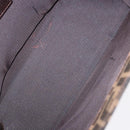 FENDI Zucca Canvas Mamma Baguette Hand Bag Black Brown Auth 175070-20