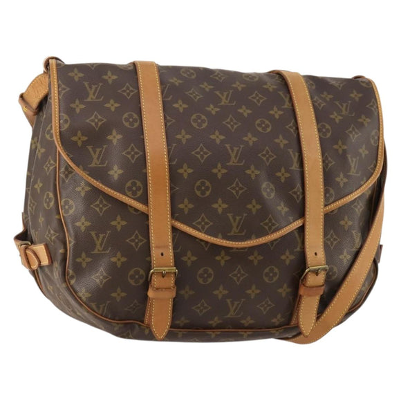 LOUIS VUITTON Monogram Saumur 43 Shoulder Bag M42252 LV Auth 175074A